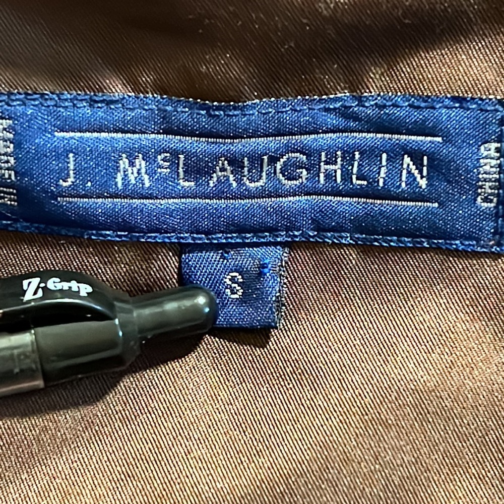 J. Mclaughlin Quilted Polyester Reversible Vest - image 6